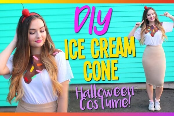 DIY Ice Cream Cone Costume