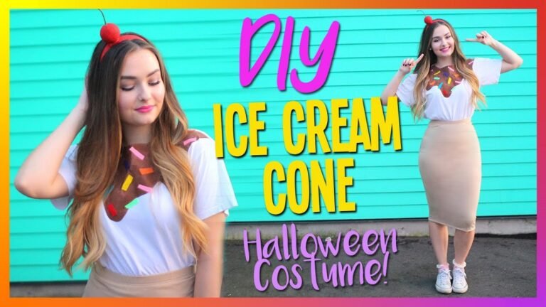 DIY Ice Cream Cone Costume