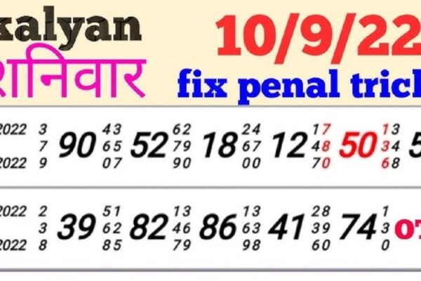 Kalyan Night Panel Chart